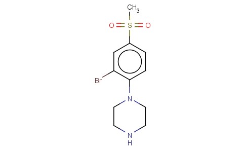 1-[2-BROMO-4-(METHYLSULFONYL)PHENYL]PIPERAZINE